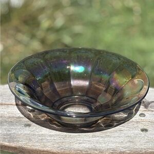 Iridescent Glass Decorative Bowl - Home Art